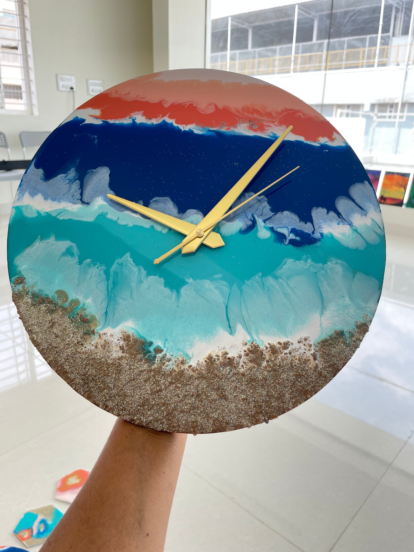 12 inch Epoxy Resin Clock Workshop