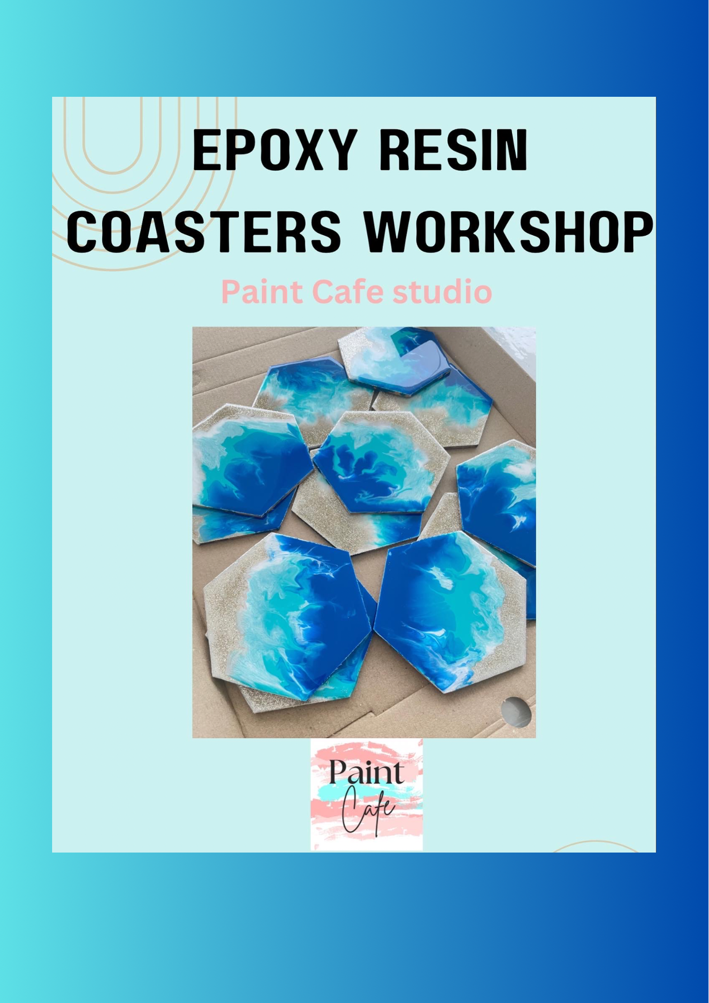RESIN ART BEACH THEME COASTER MAKING WORKSHOP