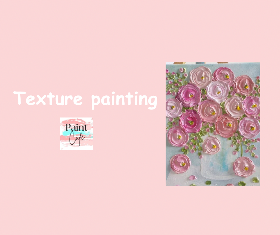 Texture painting on Canvas - Flower Bunch