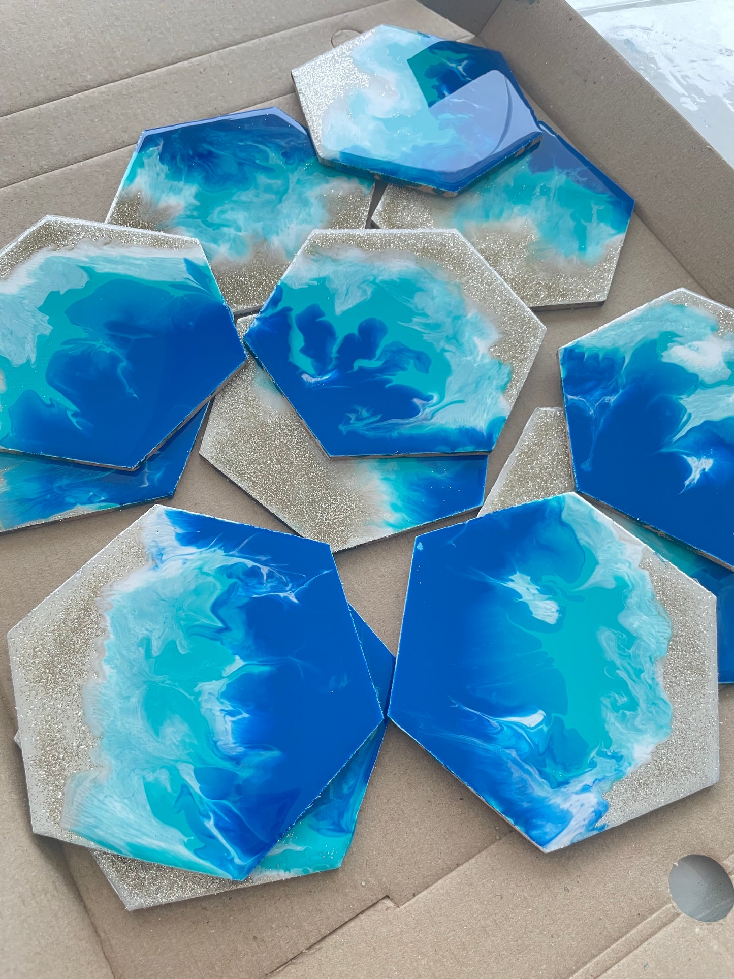 DIY Resin Coasters With Dried Pressed Flowers Workshop - Set of 4