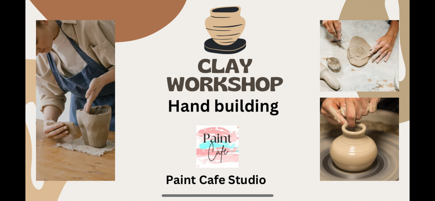 Hand Building Pottery + Vase Painting Workshop