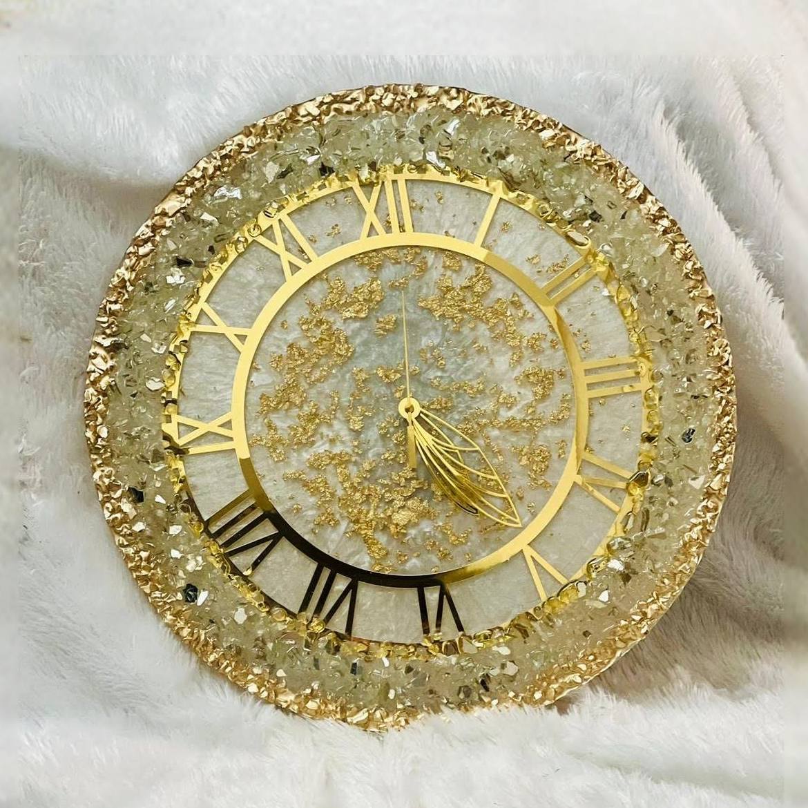 custom geode resin clock workshop