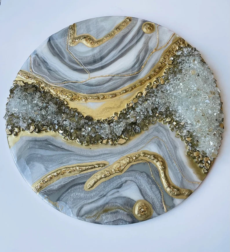 Geode resin art workshop kit- DIY project for age 14+(With full instructions )