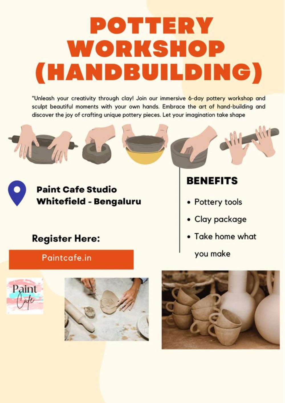 Hand Building Pottery Workshop |