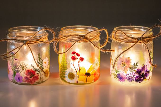 Pressed Flower Candle Holder and 6 Scented Candle Making Workshop