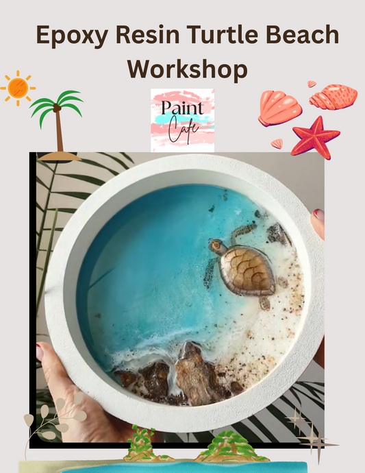 Epoxy Beach Resin with Turtle Workshop