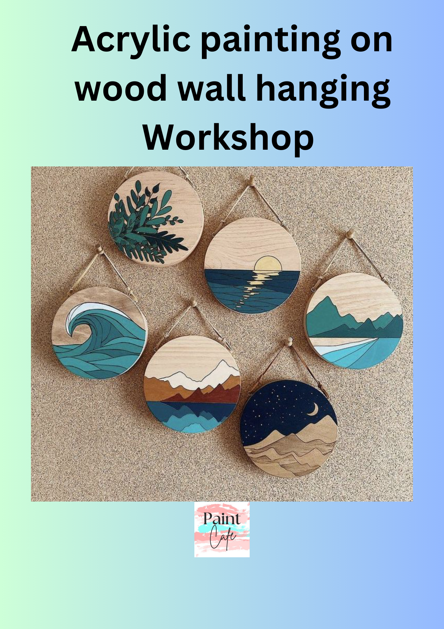 Acrylic Painting on Wooden Wall Hanging Workshop