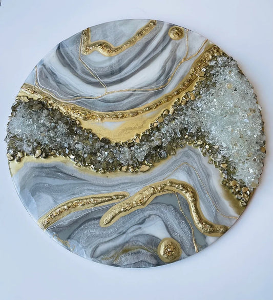 Geode resin art workshop kit- DIY project for age  14+(With full instructions )