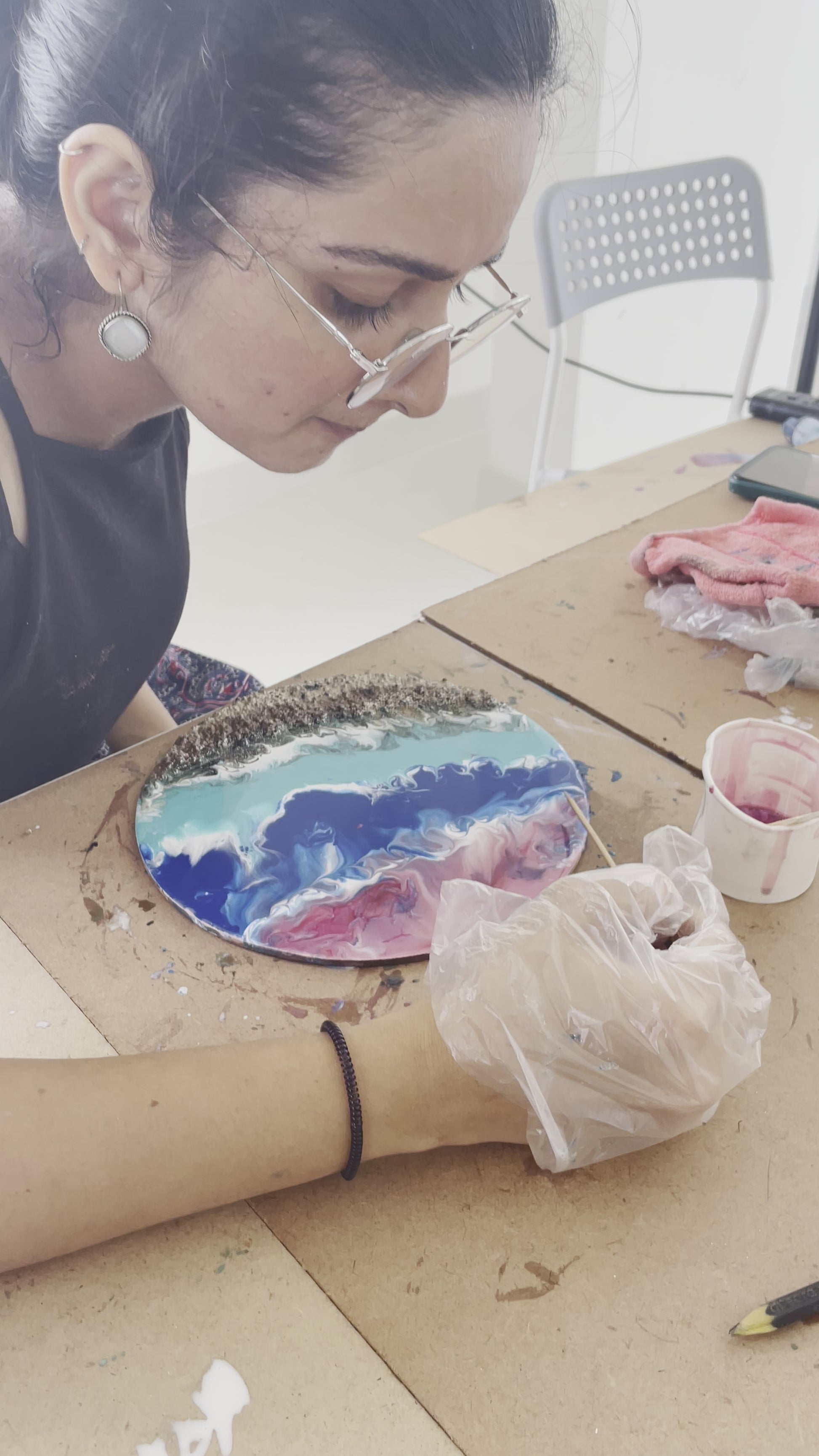 Geode resin art workshop kit- DIY project for age 14+(With full  instructions )